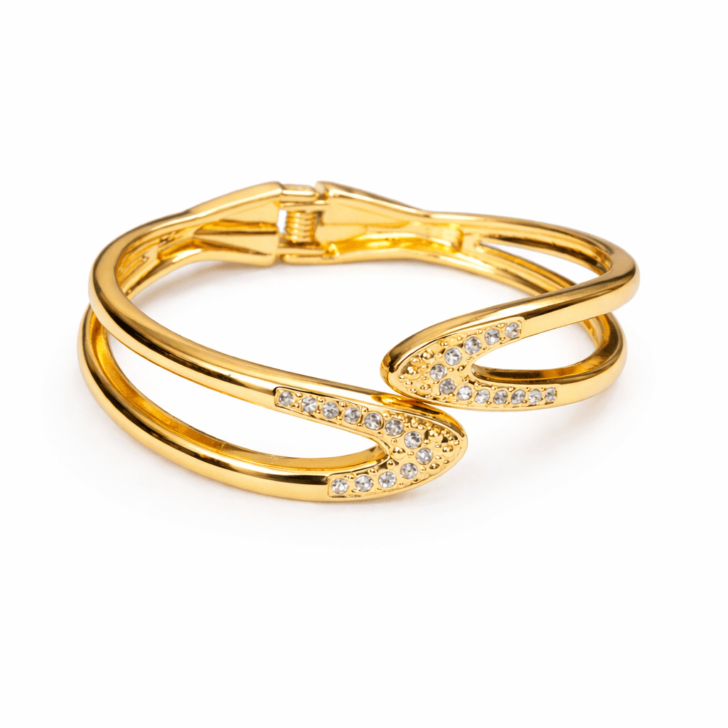 Golden Embrace Crystal Bracelet