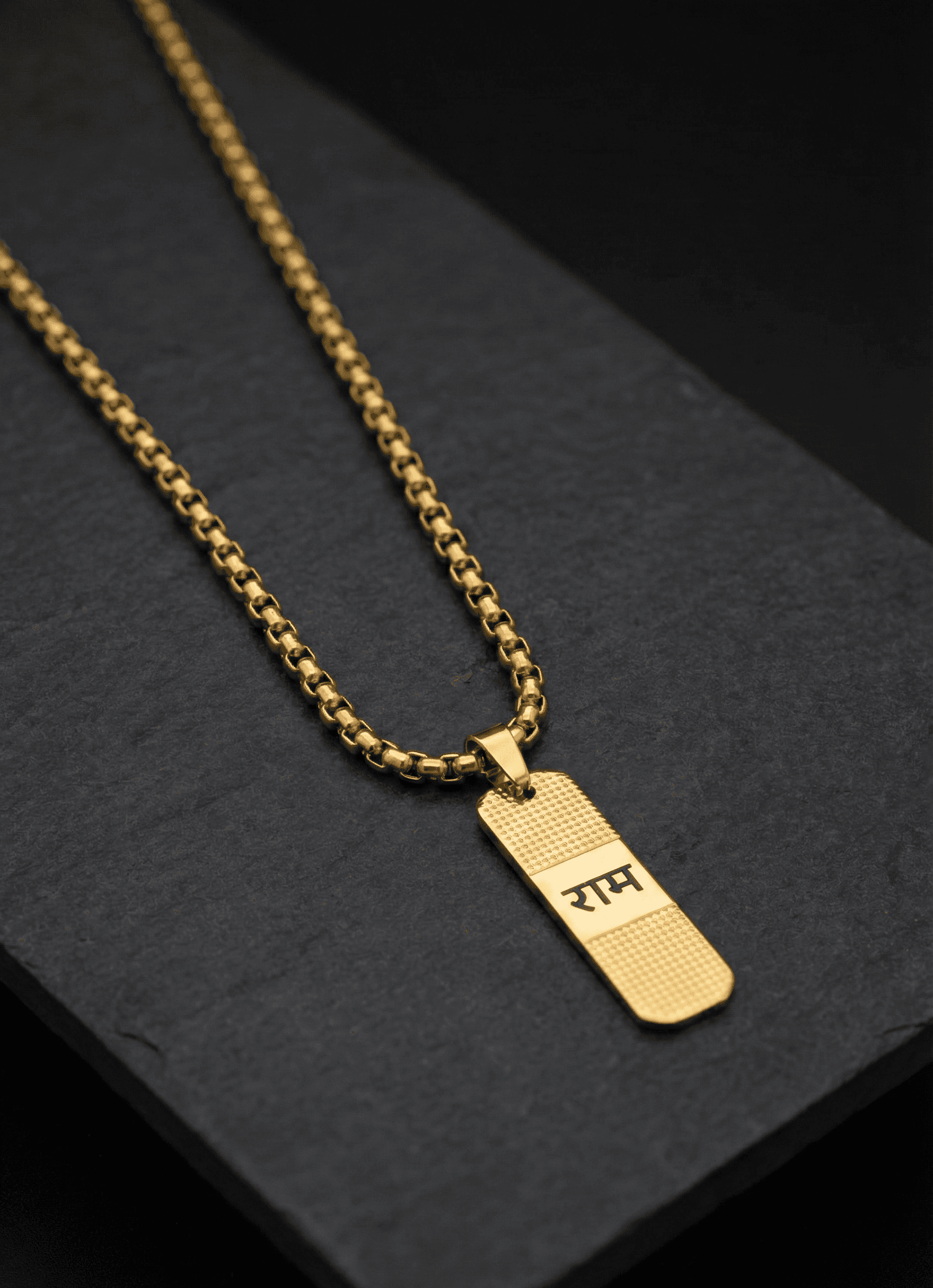 Divine ram Gold Pendant Chain