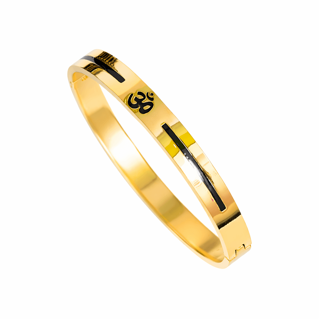 Classic Om Gold Bangle