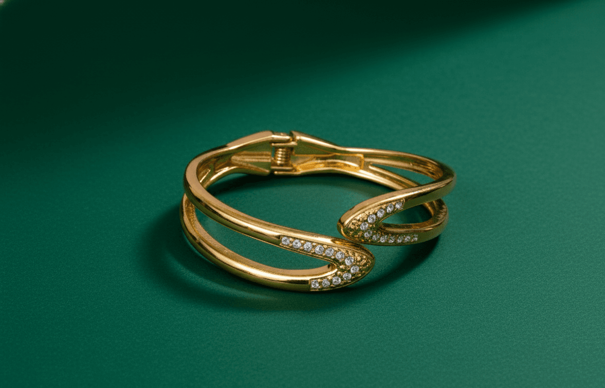 Golden Embrace Crystal Bracelet